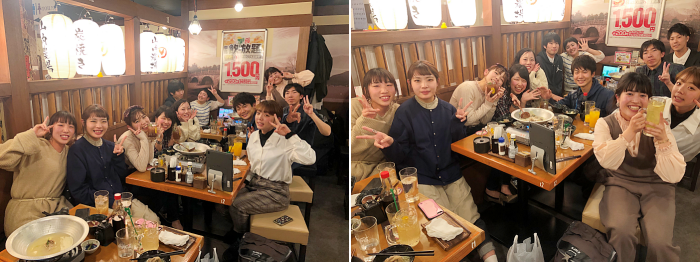 バスケットボールサークルfibbers 2017・2018年度卒業生 同窓会5-1-side