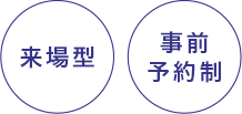 来場型/事前予約制